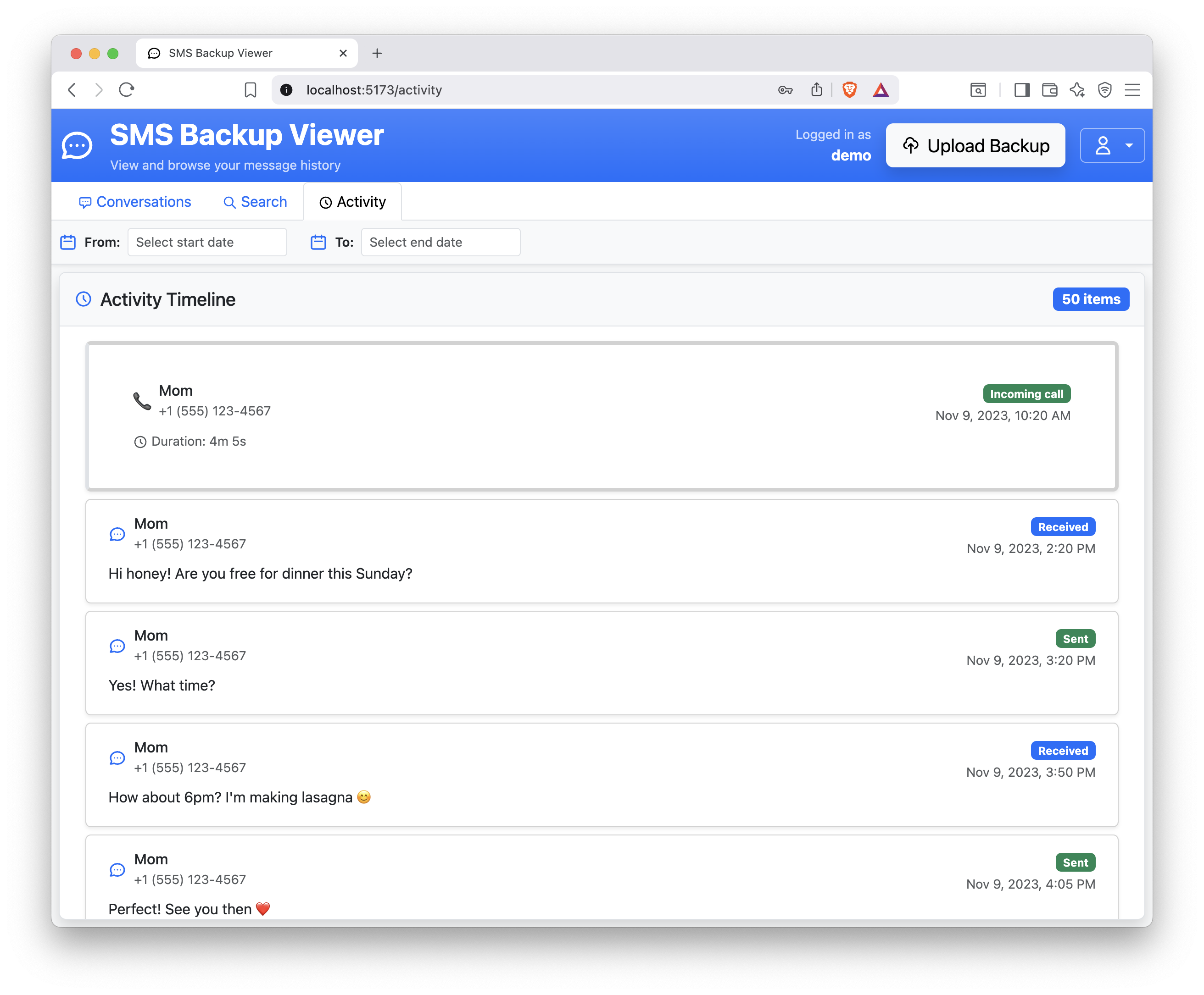 Activity View activity view